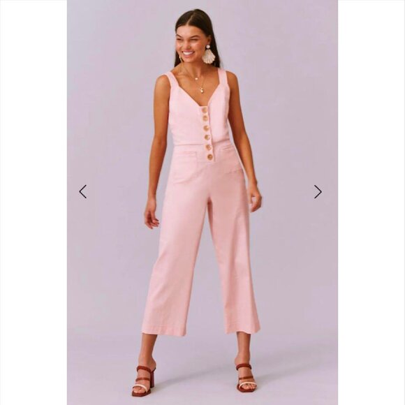 NWT Finders Keepers VALENTINA PANTSUIT BLUSH - Picture 2 of 4